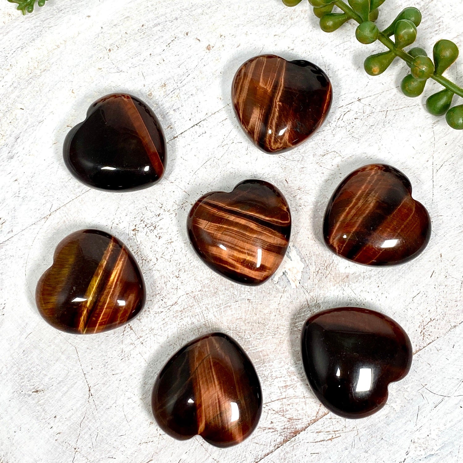 Red Tigers Eye heart - Nature's Magick