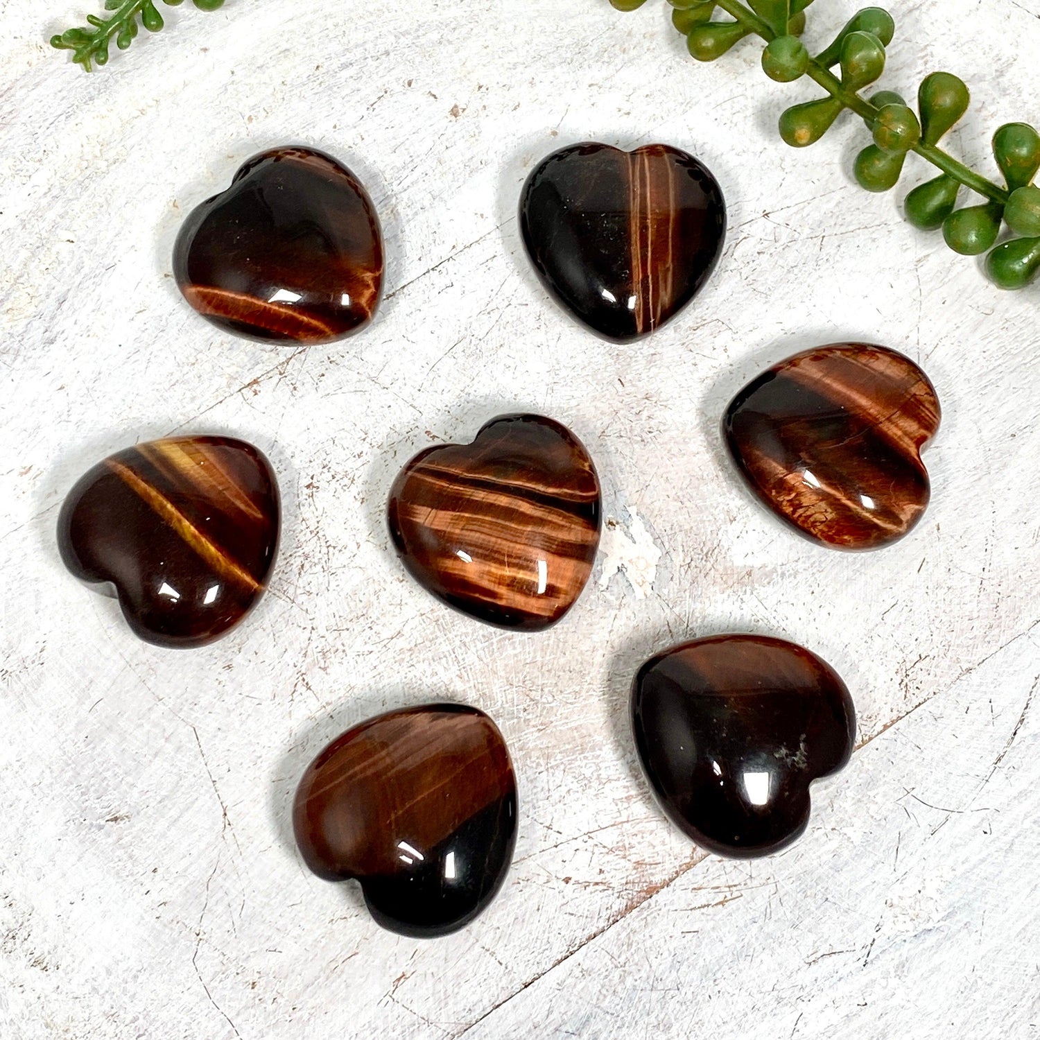 Red Tigers Eye heart - Nature's Magick