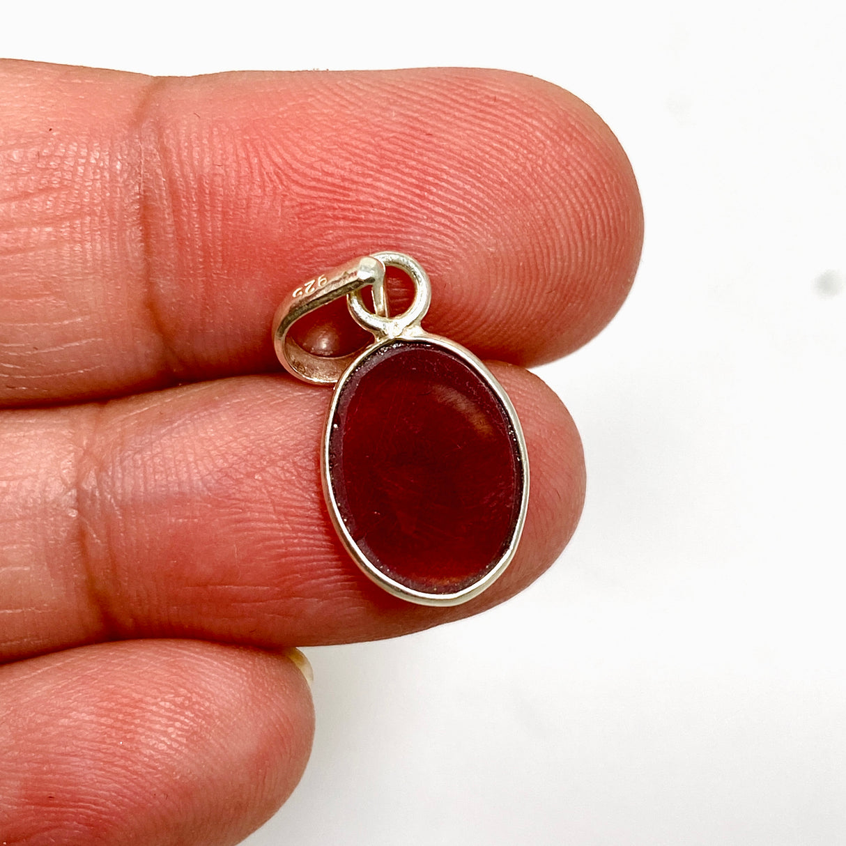 Rhodolite Garnet Oval Faceted Pendant PPGJ1153