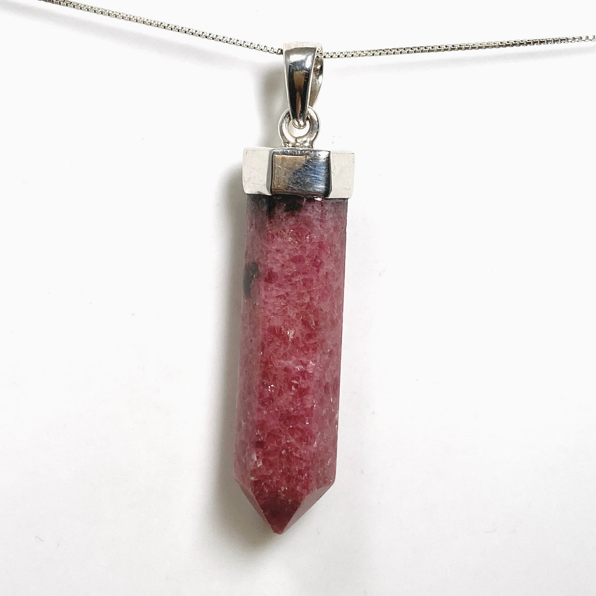 Rhodonite Capped Point Pendant PPGJ1236