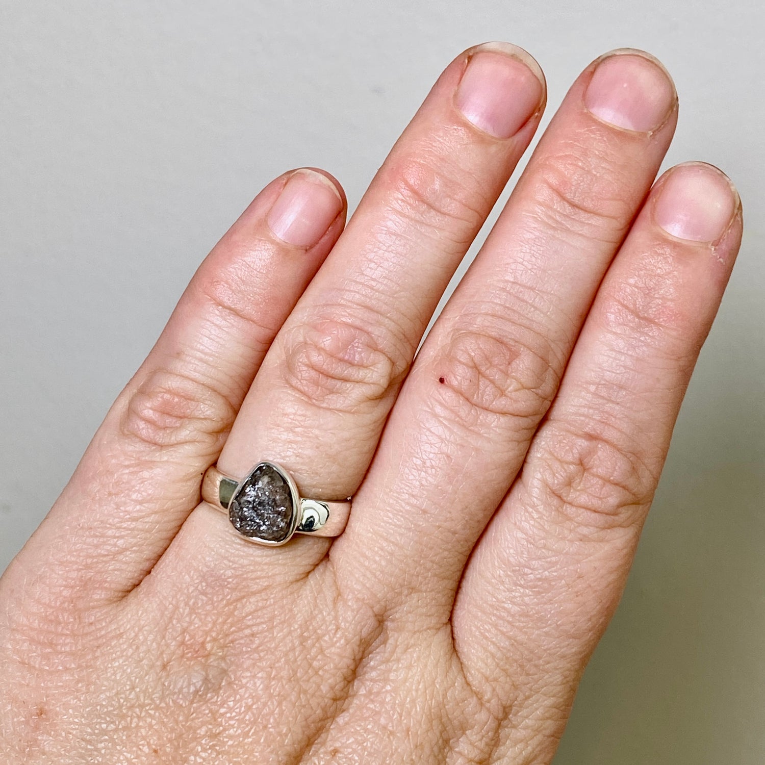 Rough Diamond Freeform Raw Ring Size 6.5 PRGJ885