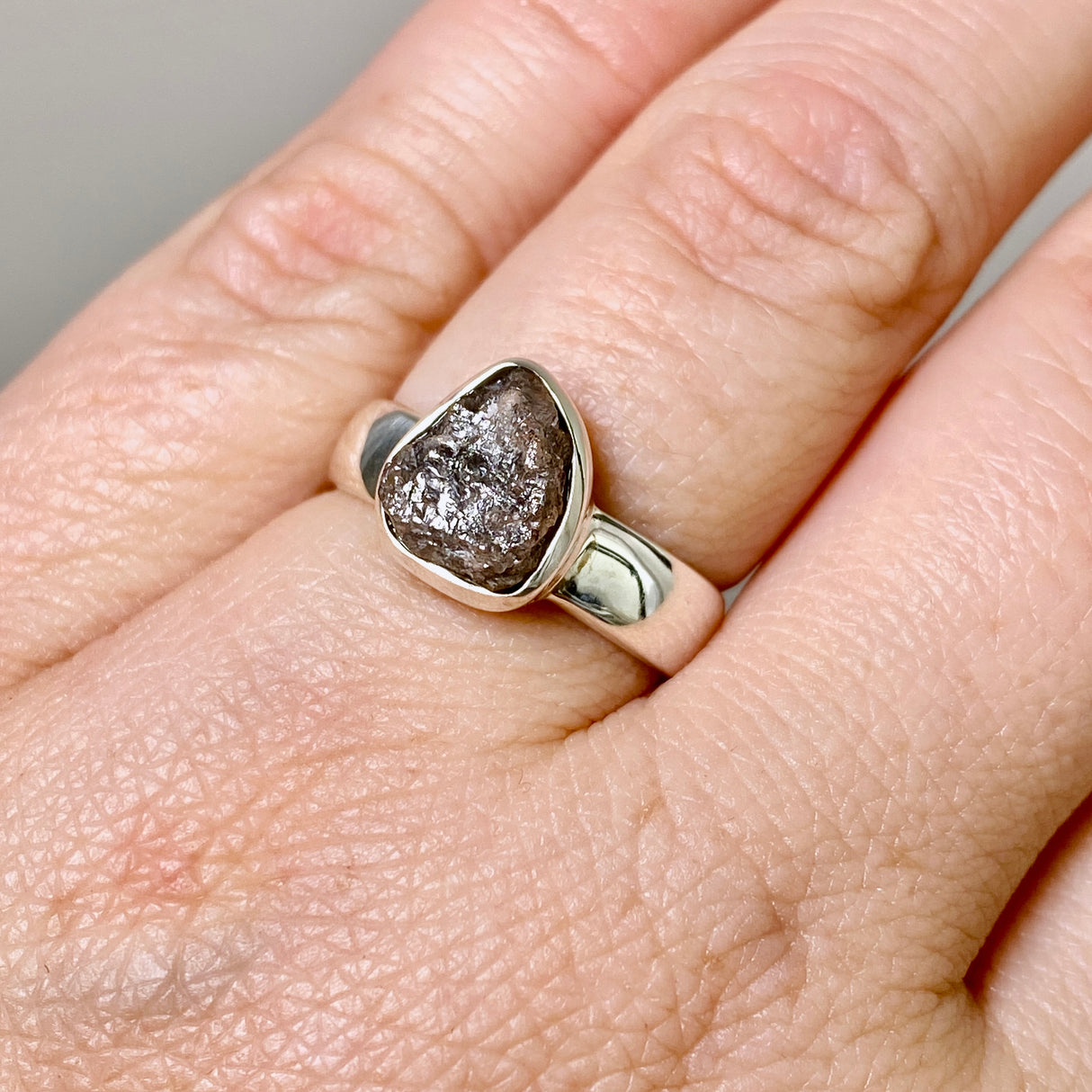 Rough Diamond Freeform Raw Ring Size 6.5 PRGJ885