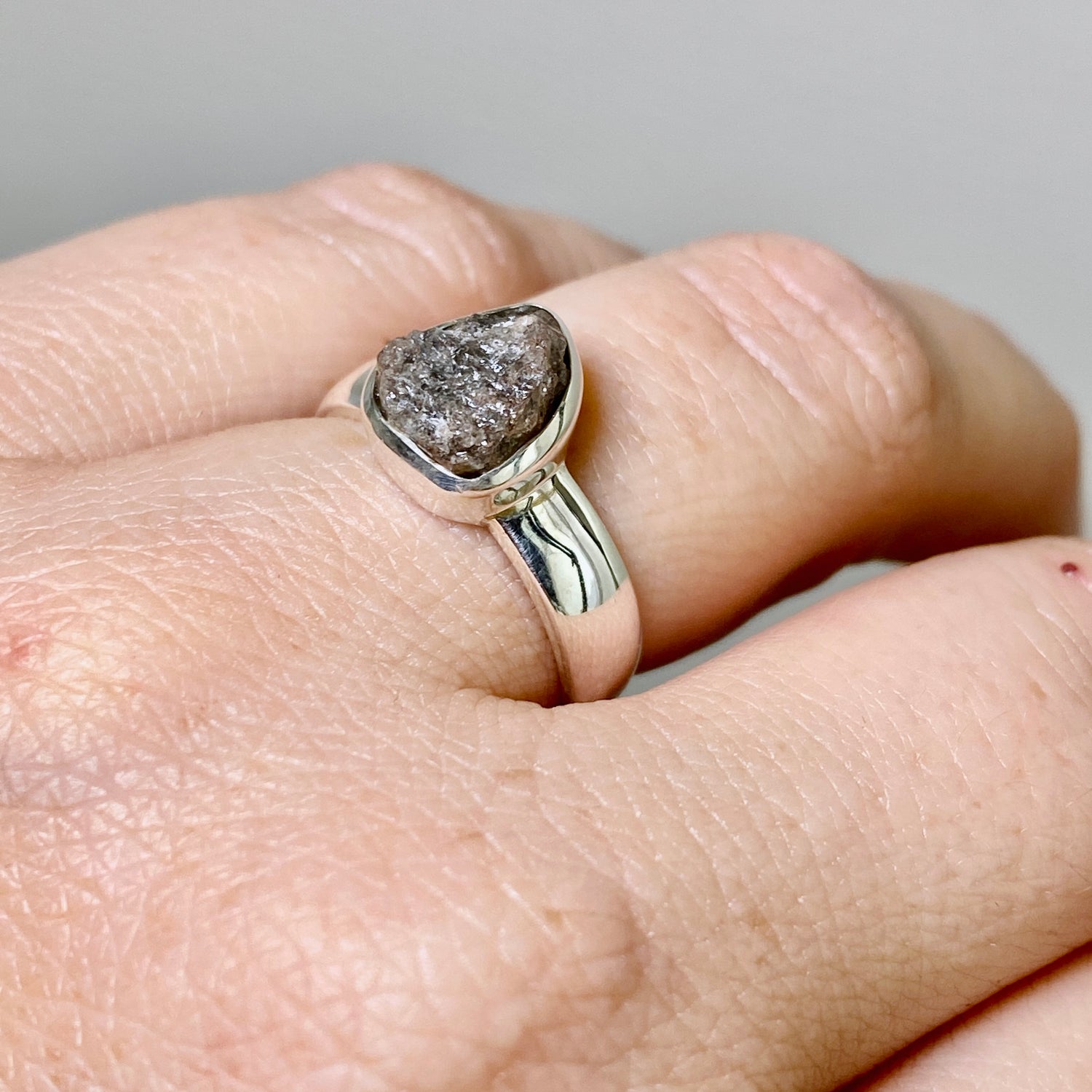 Rough Diamond Freeform Raw Ring Size 6.5 PRGJ885