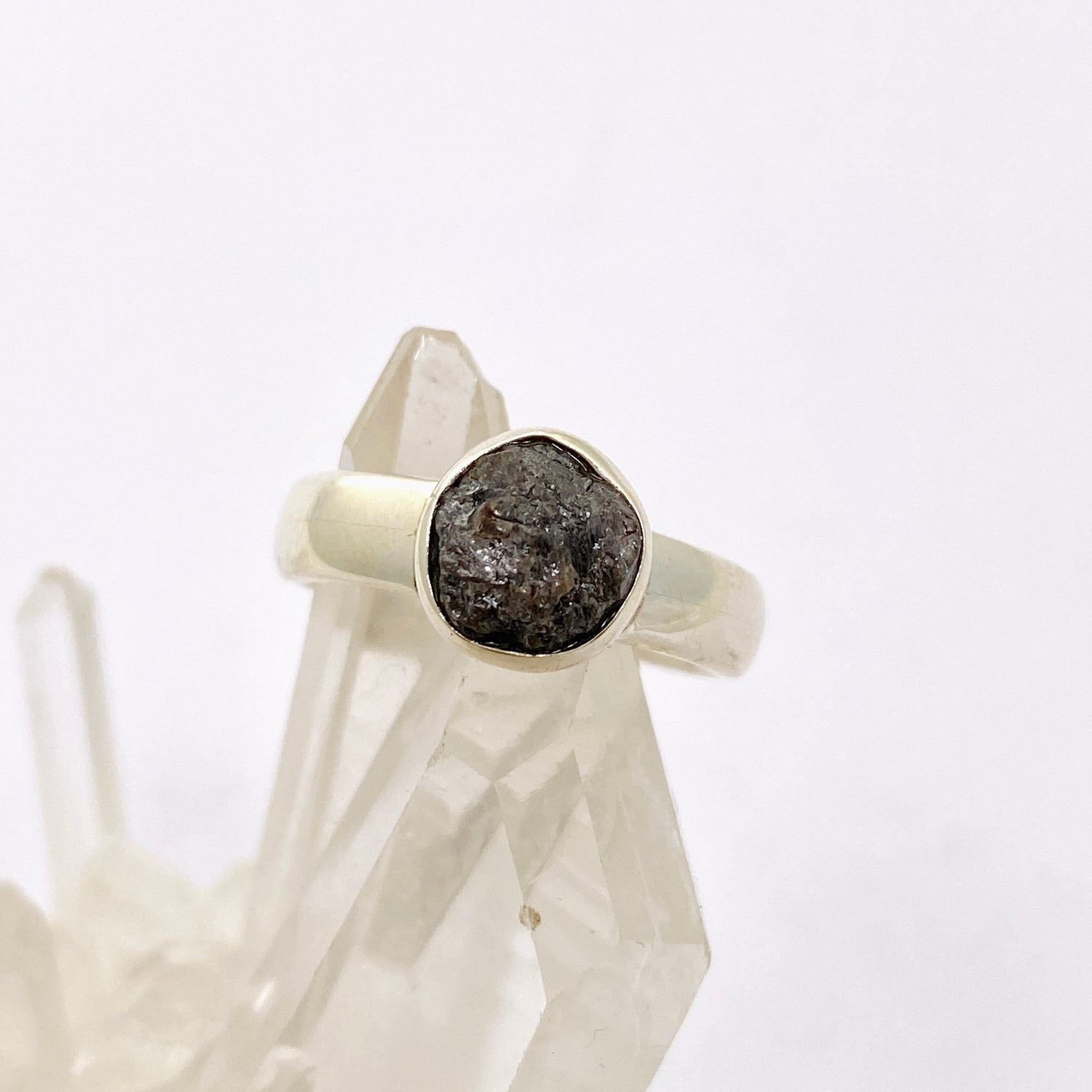 Rough Diamond Round Raw Ring Size 6 PRGJ886