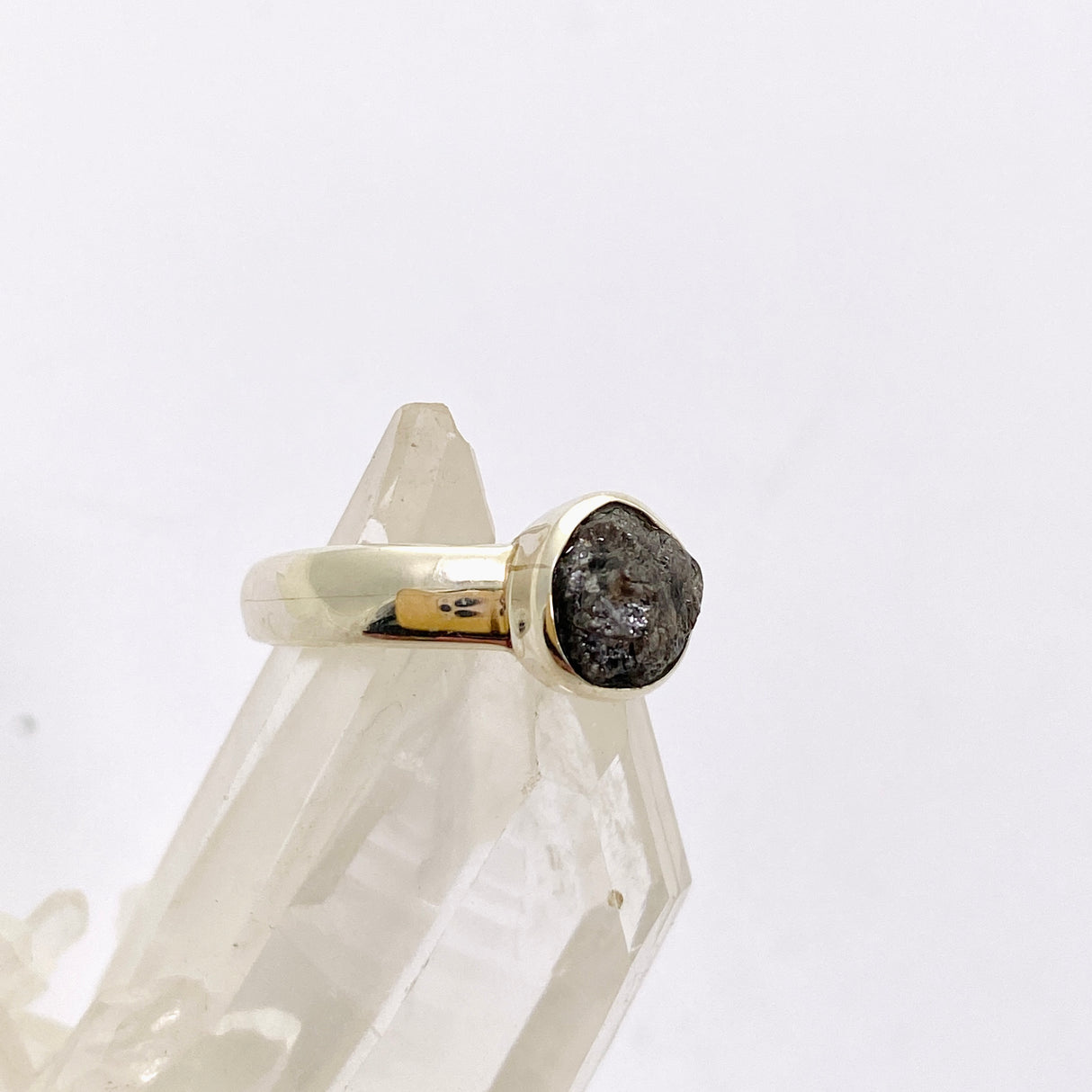 Rough Diamond Round Raw Ring Size 6 PRGJ886