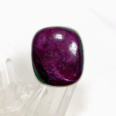 Ruby in Zoisite Rectangle Ring Size 11 KRGJ3249 - Nature's Magick