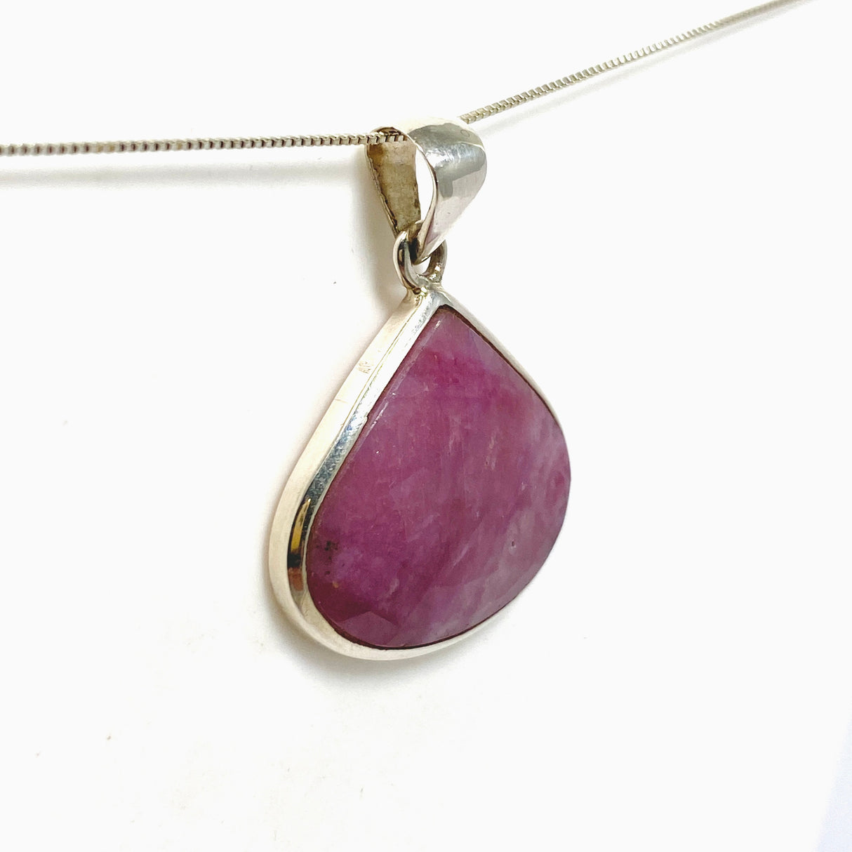 Ruby Teardrop Faceted Pendant PPGJ1212