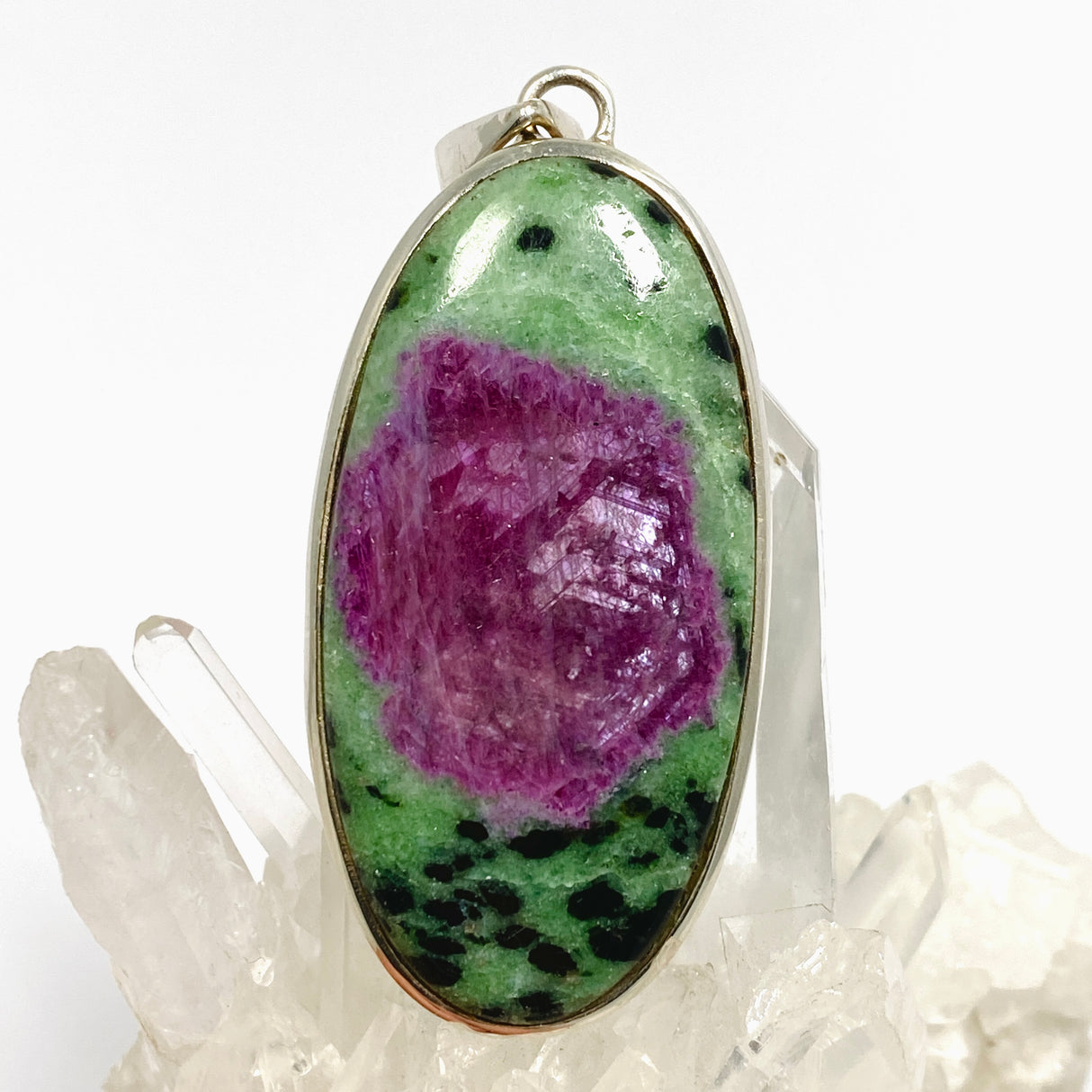 Ruby Zoisite Oval Cabochon Pendant PPGJ1217