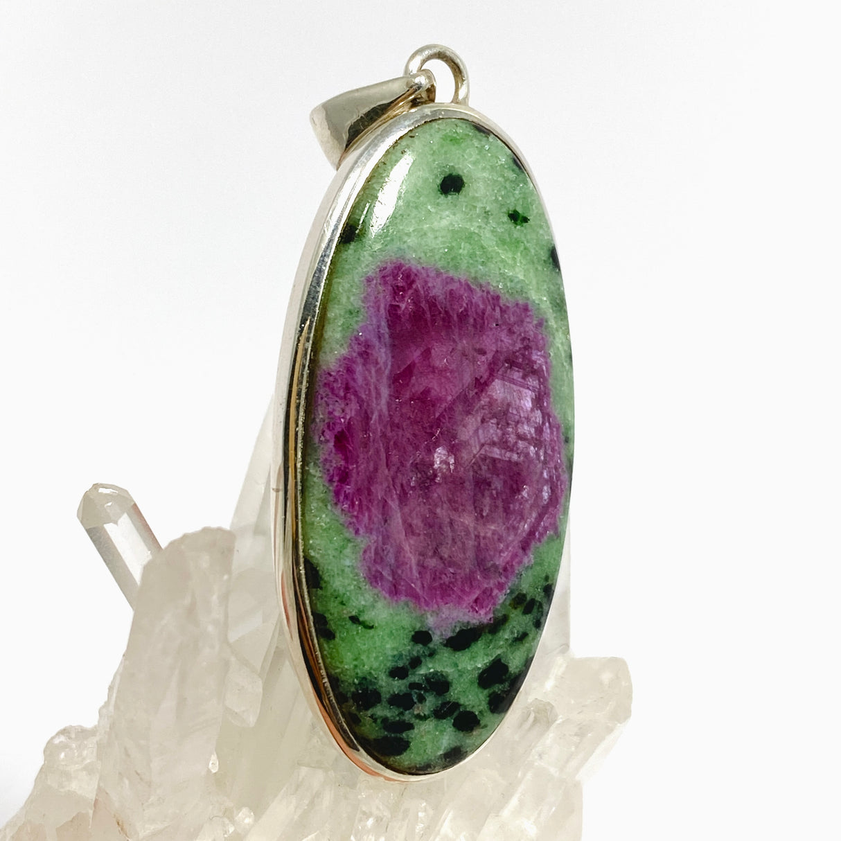 Ruby Zoisite Oval Cabochon Pendant PPGJ1217