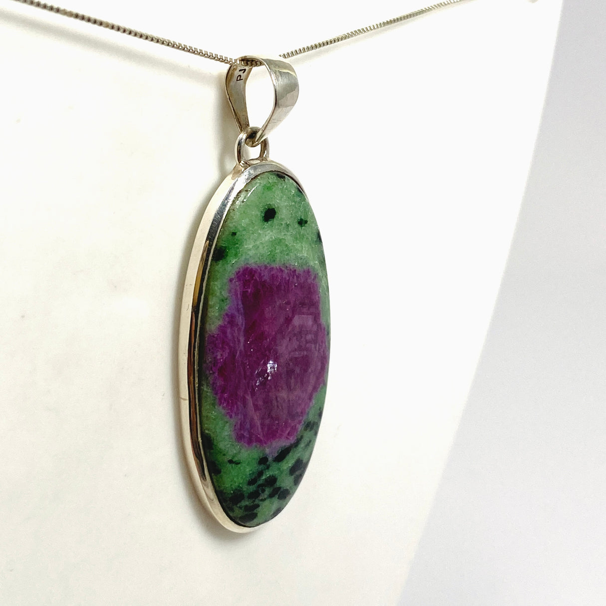 Ruby Zoisite Oval Cabochon Pendant PPGJ1217