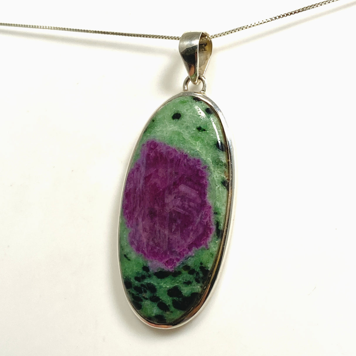 Ruby Zoisite Oval Cabochon Pendant PPGJ1217
