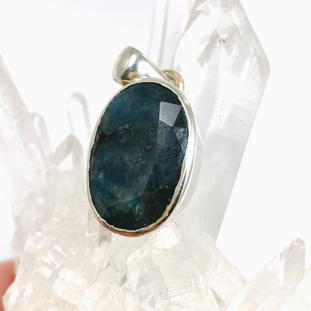 Sapphire Oval Faceted Pendant PPGJ1213
