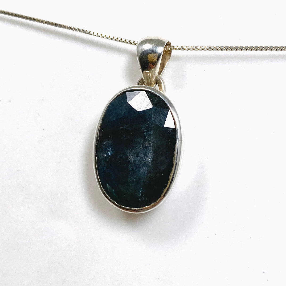 Sapphire Oval Faceted Pendant PPGJ1213