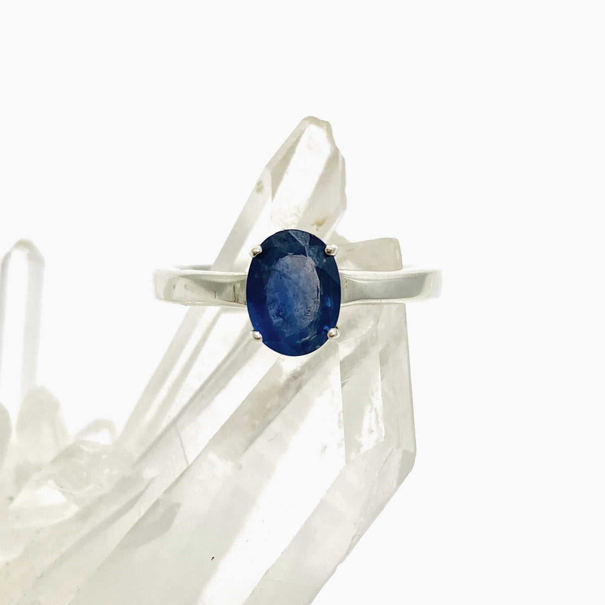 Sapphire Oval Faceted Ring Size 8 PRGJ813