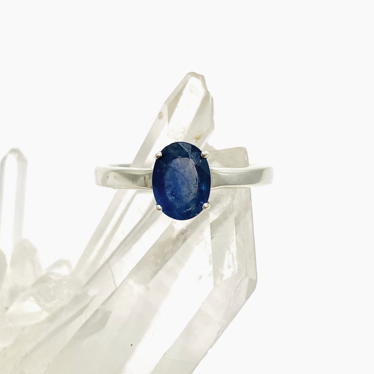 Sapphire Oval Faceted Ring Size 8 PRGJ813