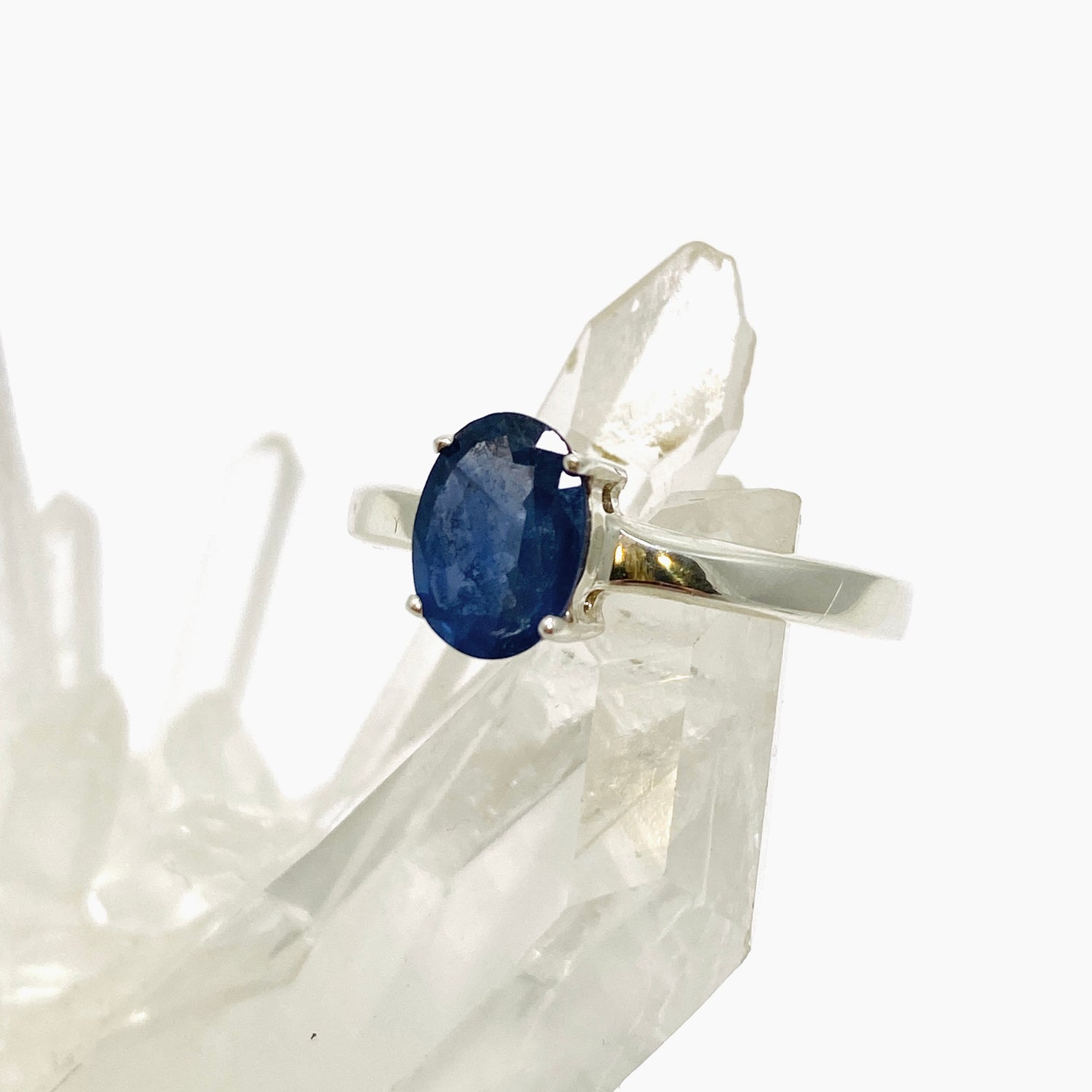 Sapphire Oval Faceted Ring Size 8 PRGJ813