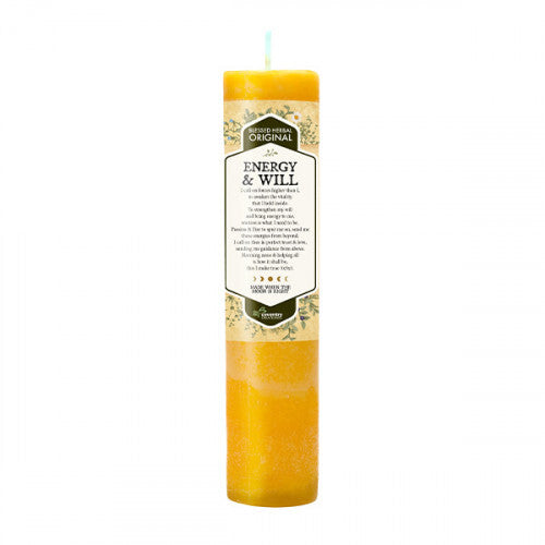 Blessed Herbal Candle ENERGY/WILL