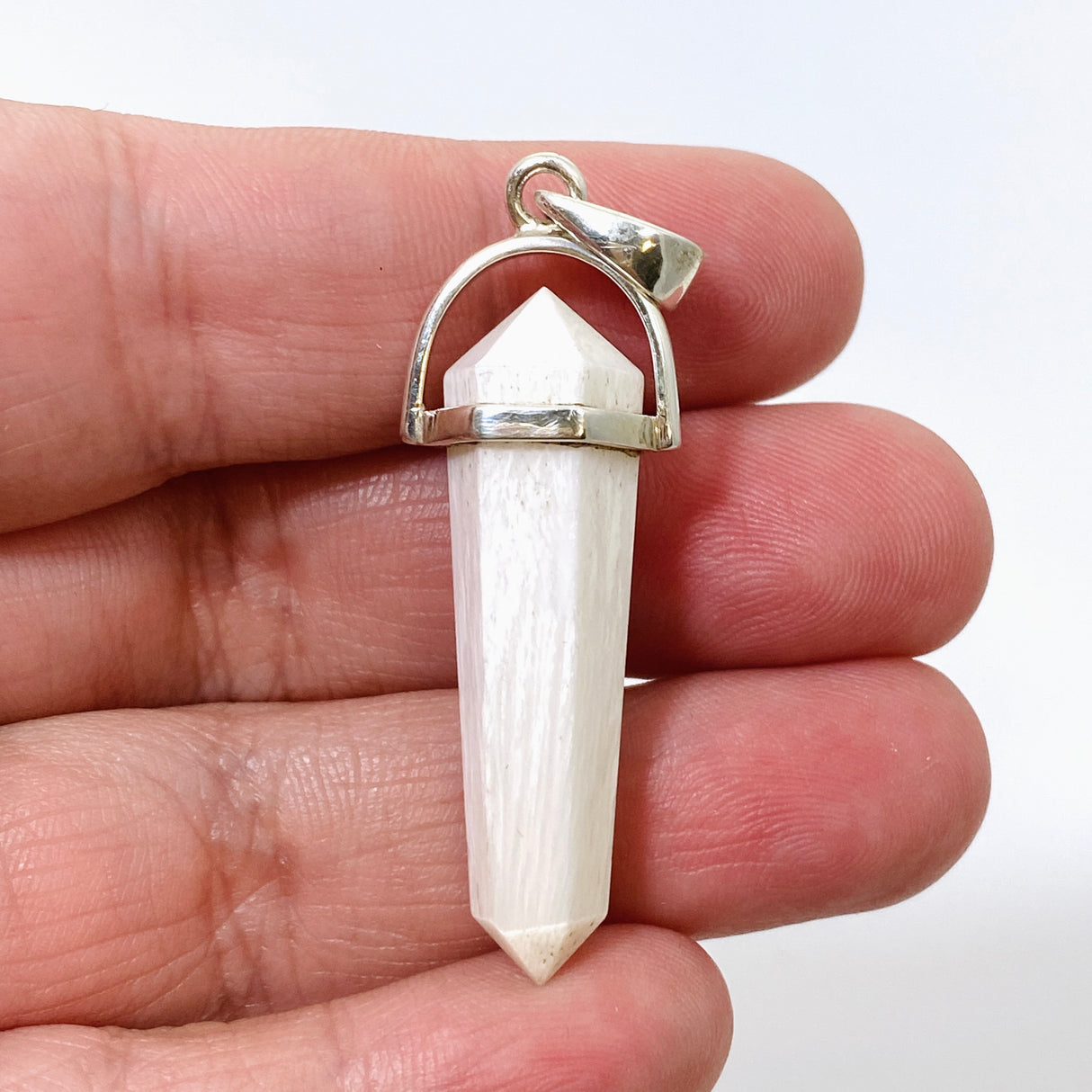 Scolecite Point Pendant with Kyanite Accent stone PPGJ1013