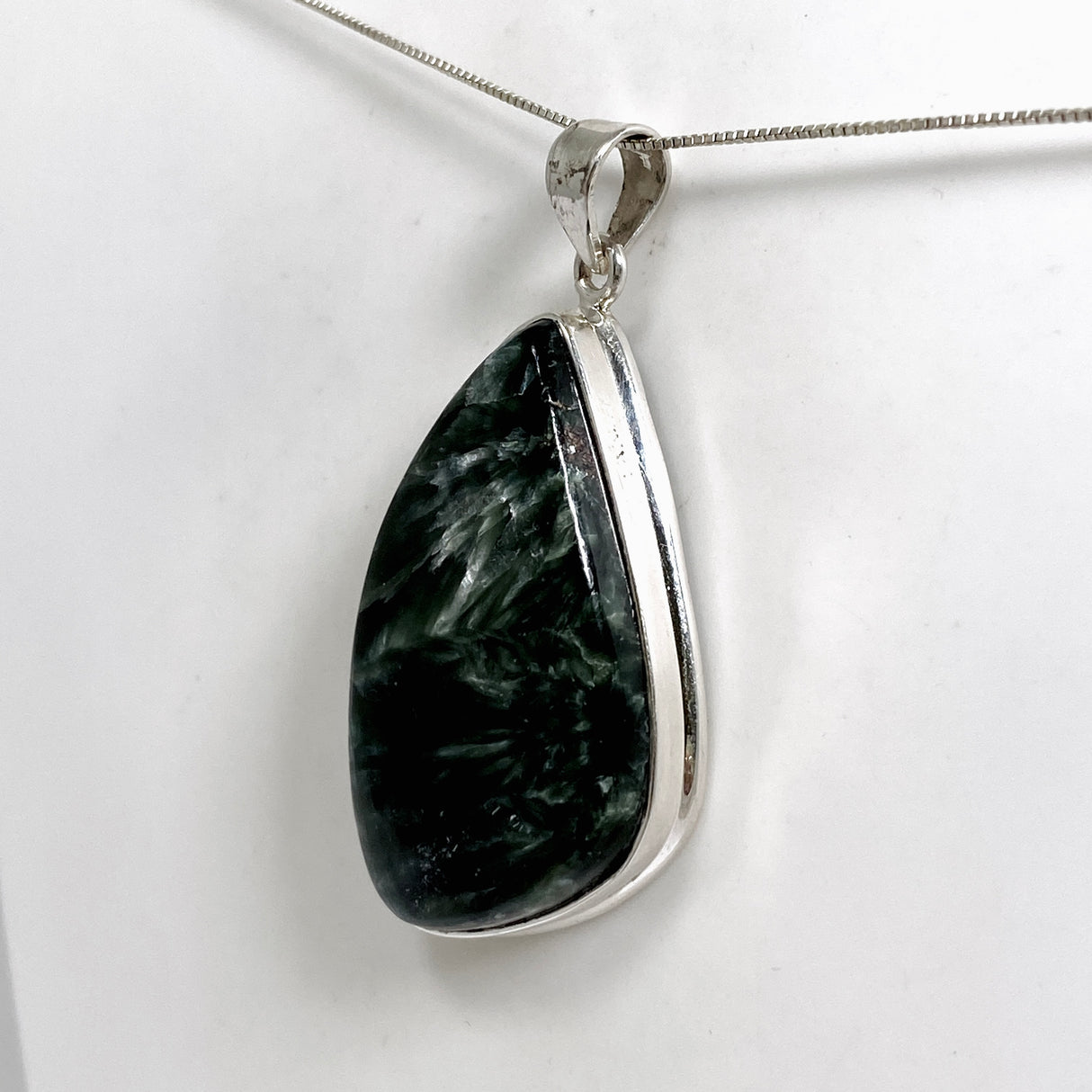 Seraphinite Freeform Cabochon Pendant THP-36