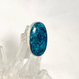 Shattuckite Oval Ring with a Hammered Band Size 8.5 KRGJ3229 - Nature's Magick
