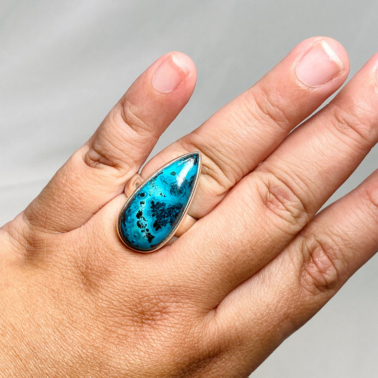 Shattuckite Teardrop Ring Size 11 PRGJ436 - Nature's Magick