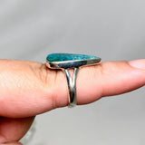 Shattuckite Teardrop Split Band Ring Size 8 KRGJ3222 - Nature's Magick