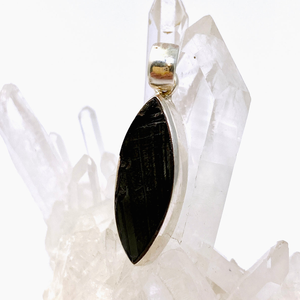 Shungite Marquise Raw Pendant PPGJ960