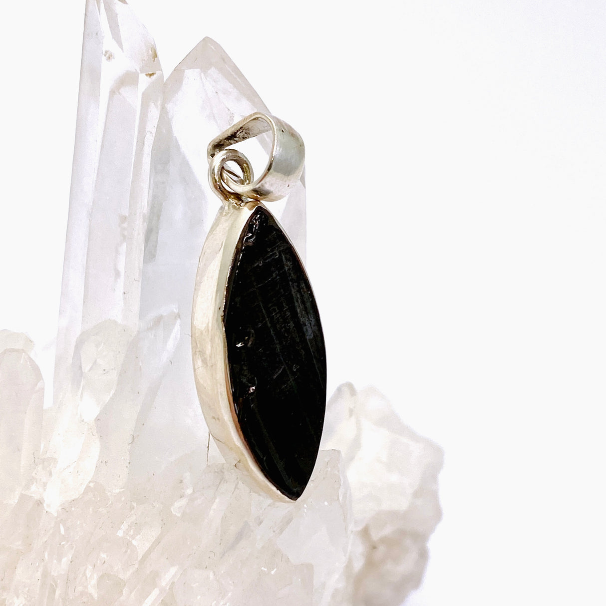 Shungite Marquise Raw Pendant PPGJ960