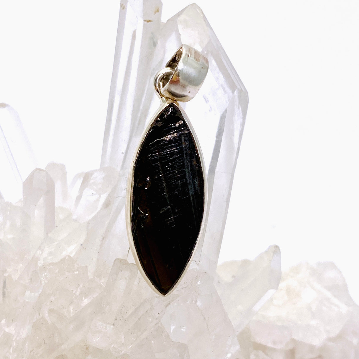 Shungite Marquise Raw Pendant PPGJ960