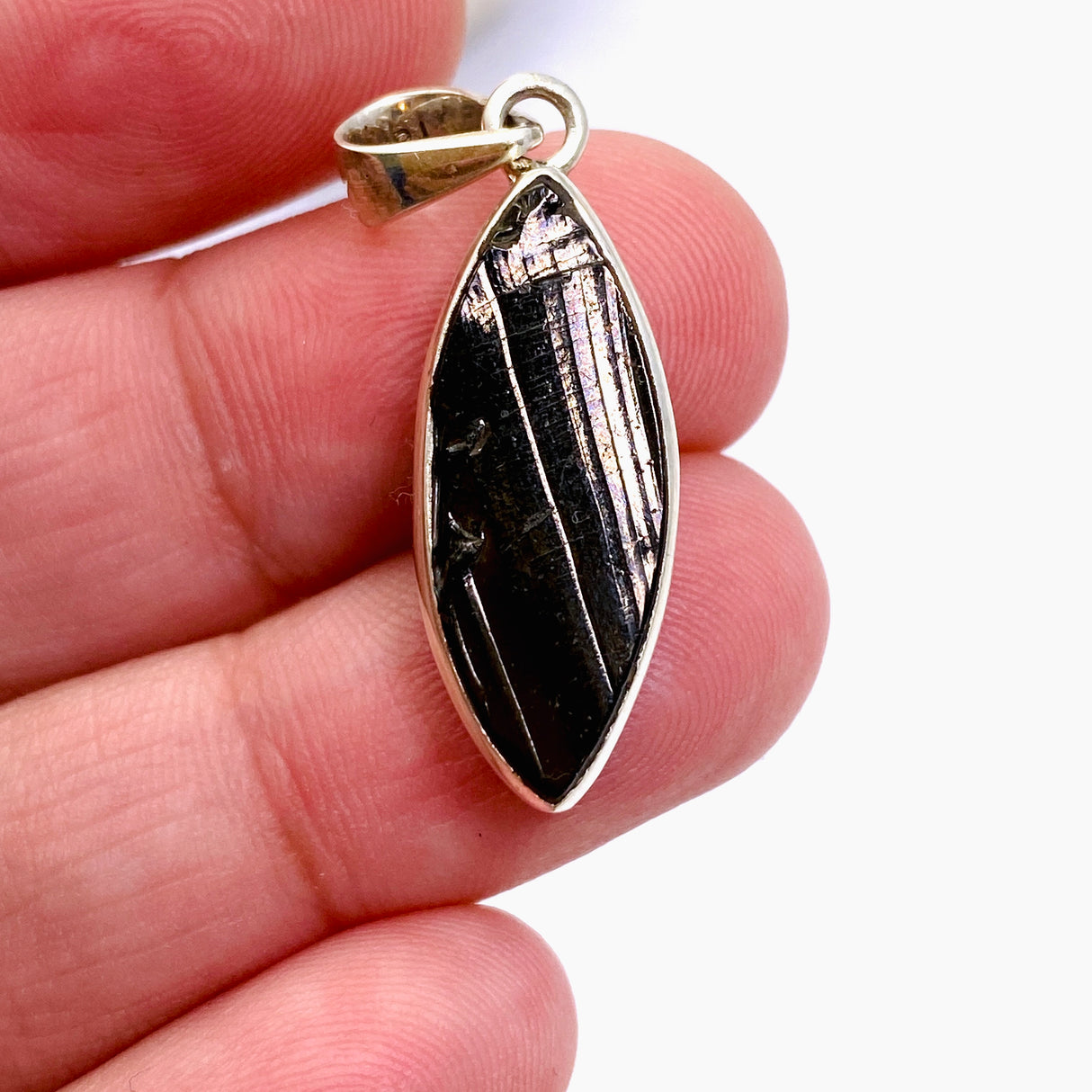 Shungite Marquise Raw Pendant PPGJ960
