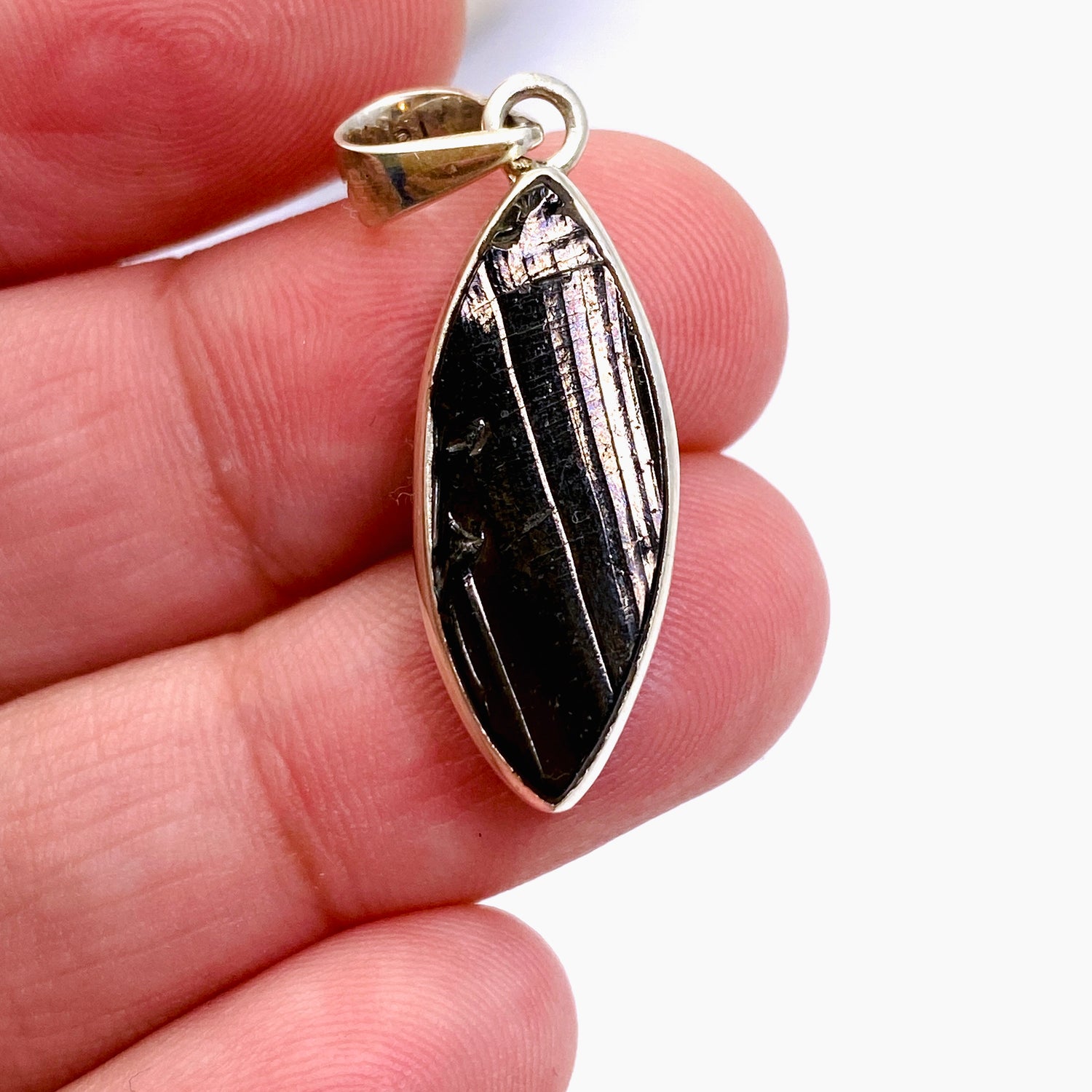 Shungite Marquise Raw Pendant PPGJ960