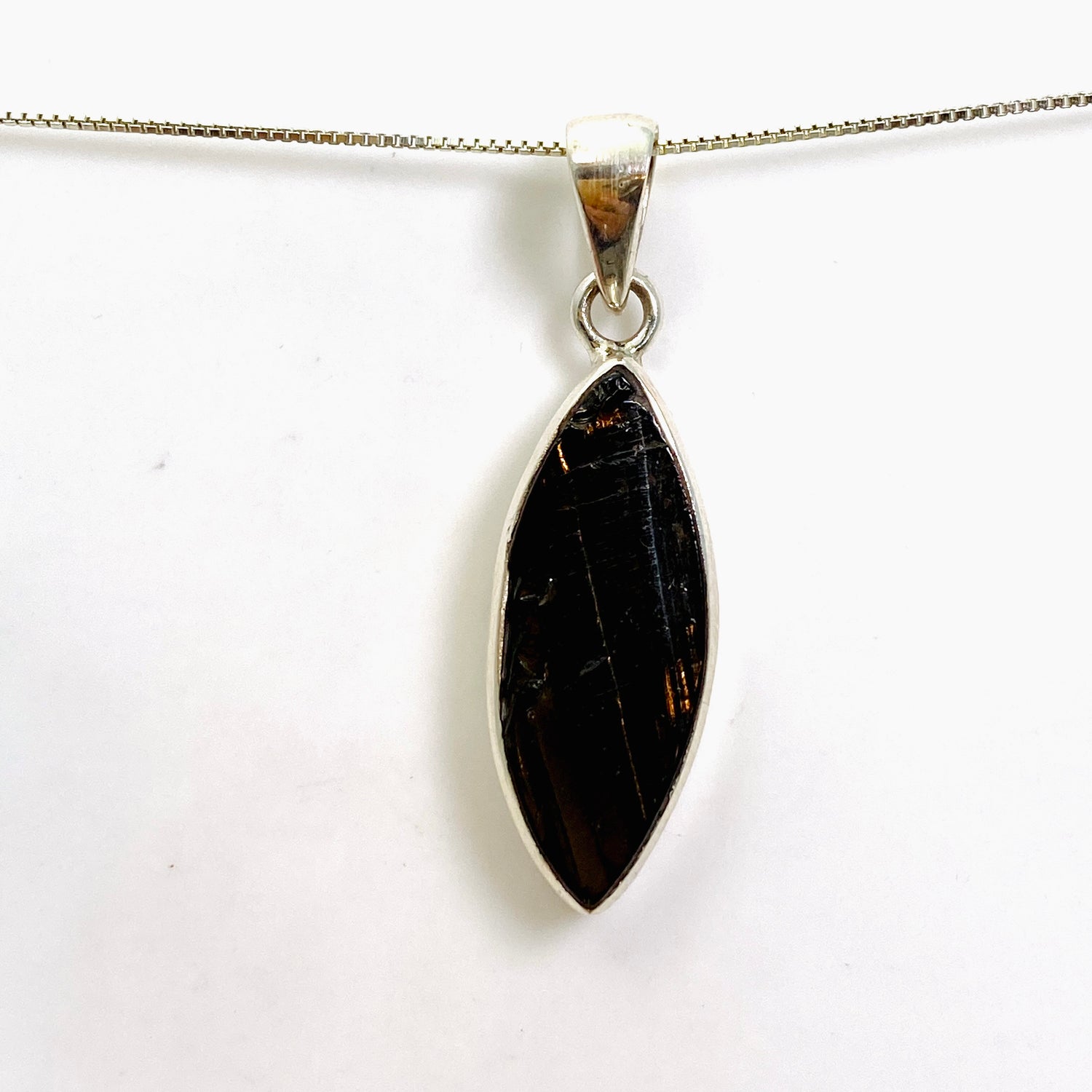 Shungite Marquise Raw Pendant PPGJ960