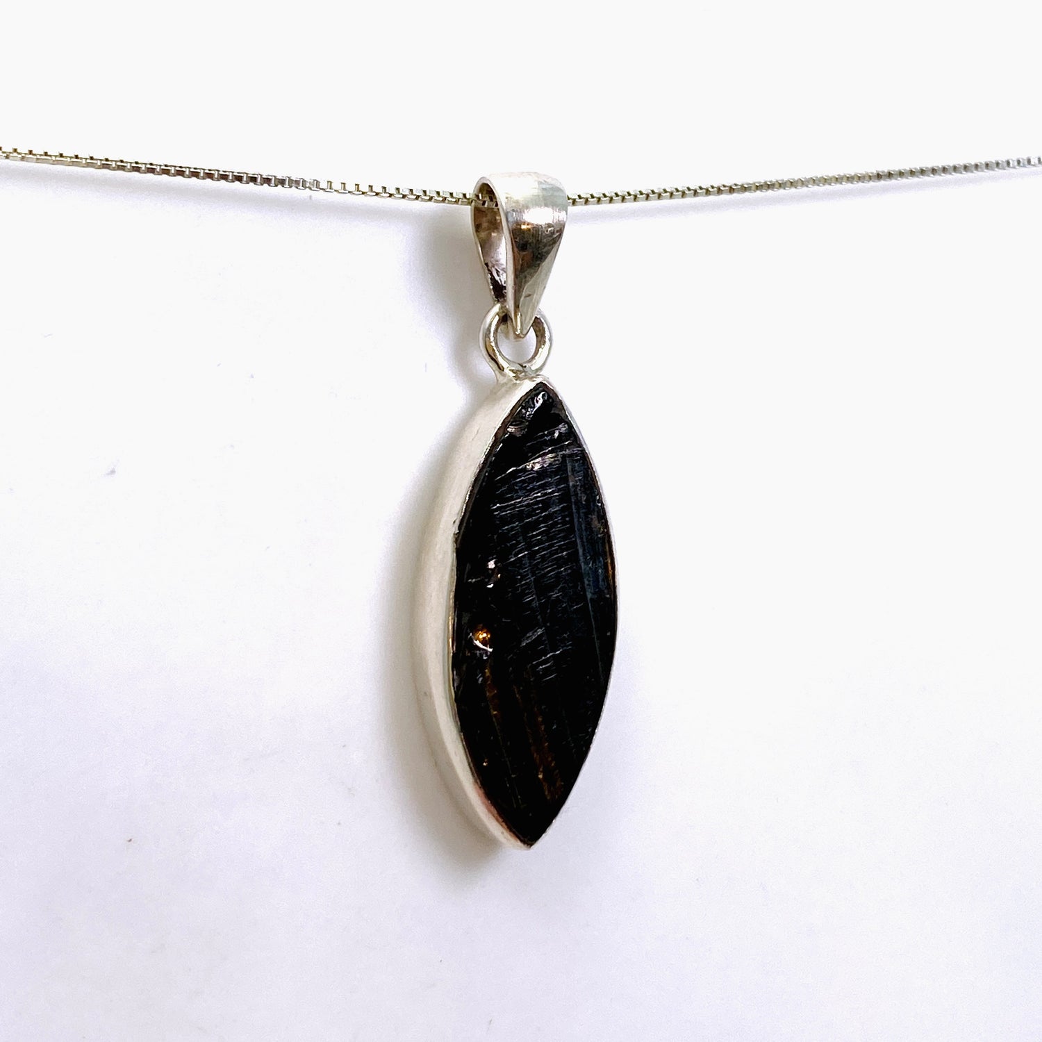 Shungite Marquise Raw Pendant PPGJ960