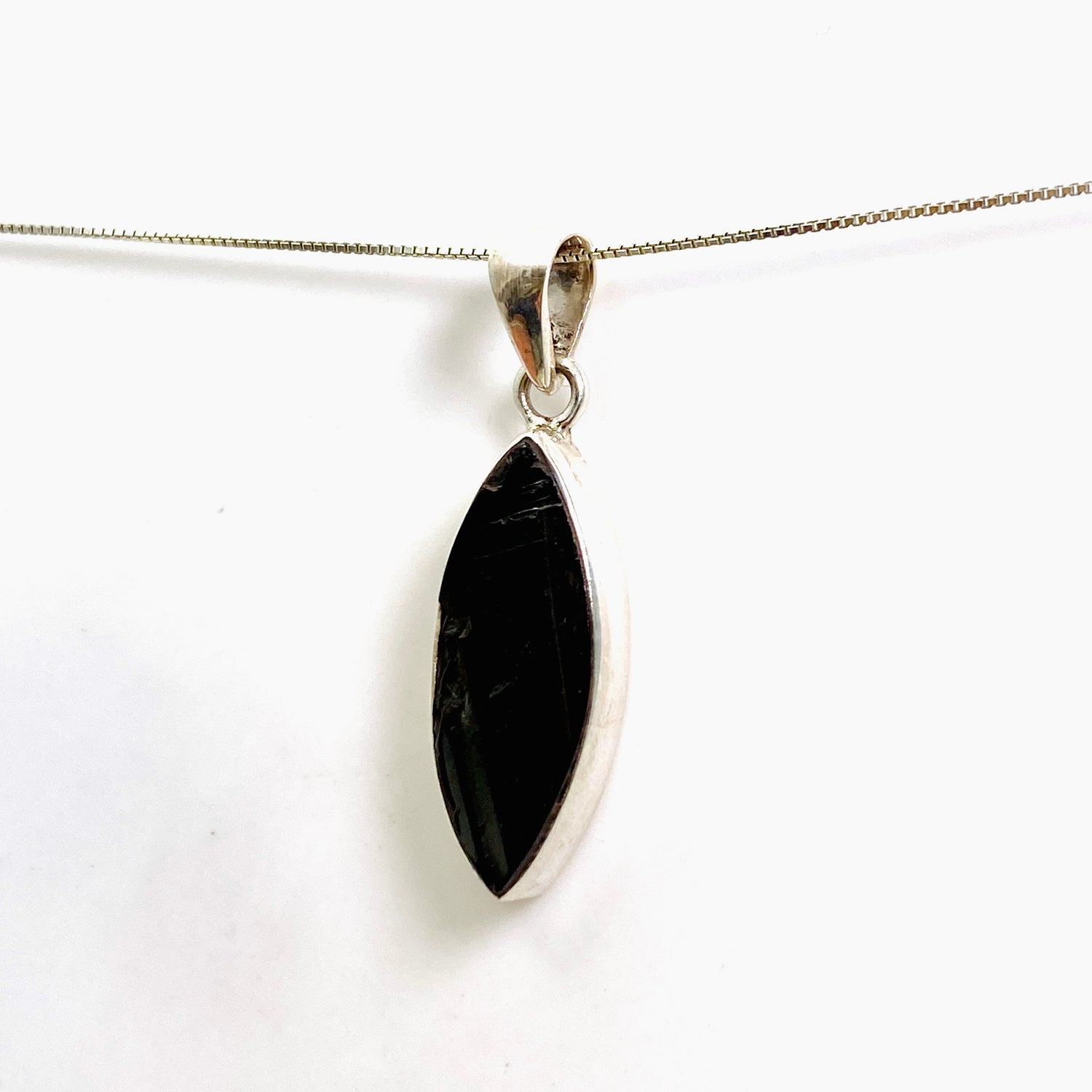 Shungite Marquise Raw Pendant PPGJ960