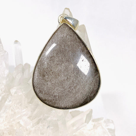 Silver Sheen Obsidian teardrop pendant KPGJ3883 - Nature's Magick