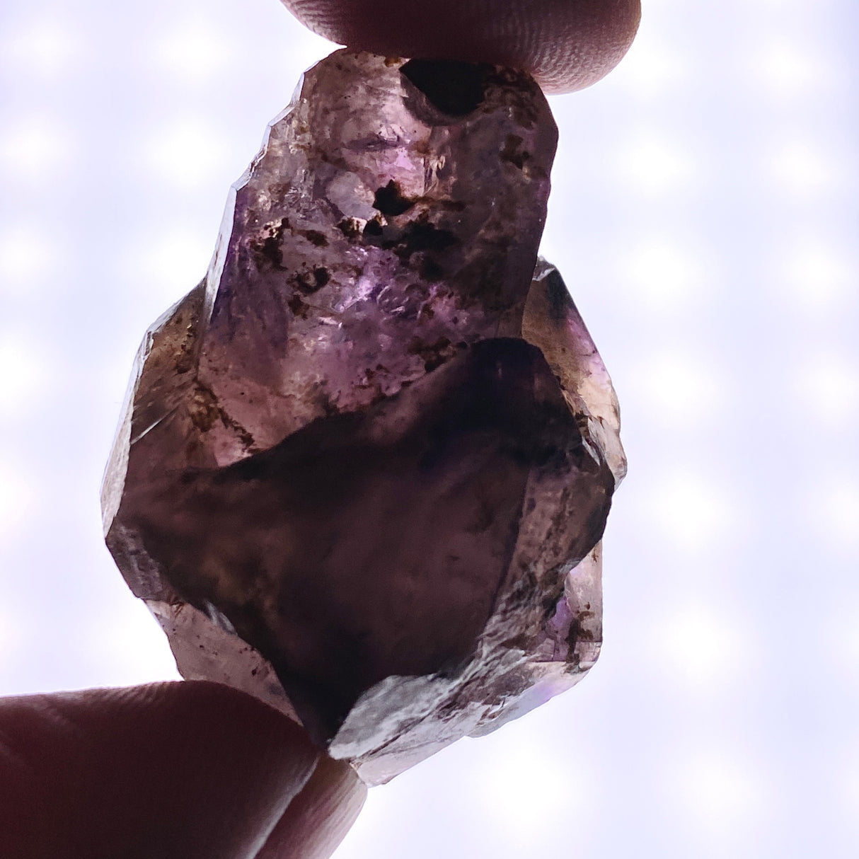 Smokey Amethyst with Inclusions Sceptre Crystal (like Super Seven and Brandberg) CR3734