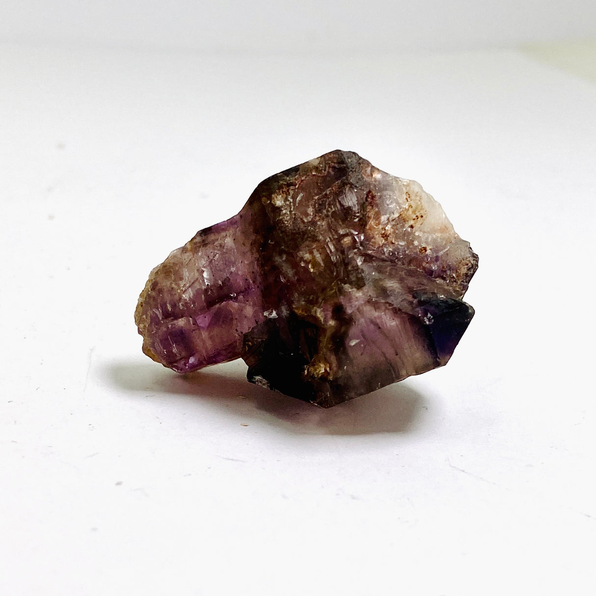 Smokey Amethyst with Inclusions Sceptre Crystal (like Super Seven and Brandberg) CR3734