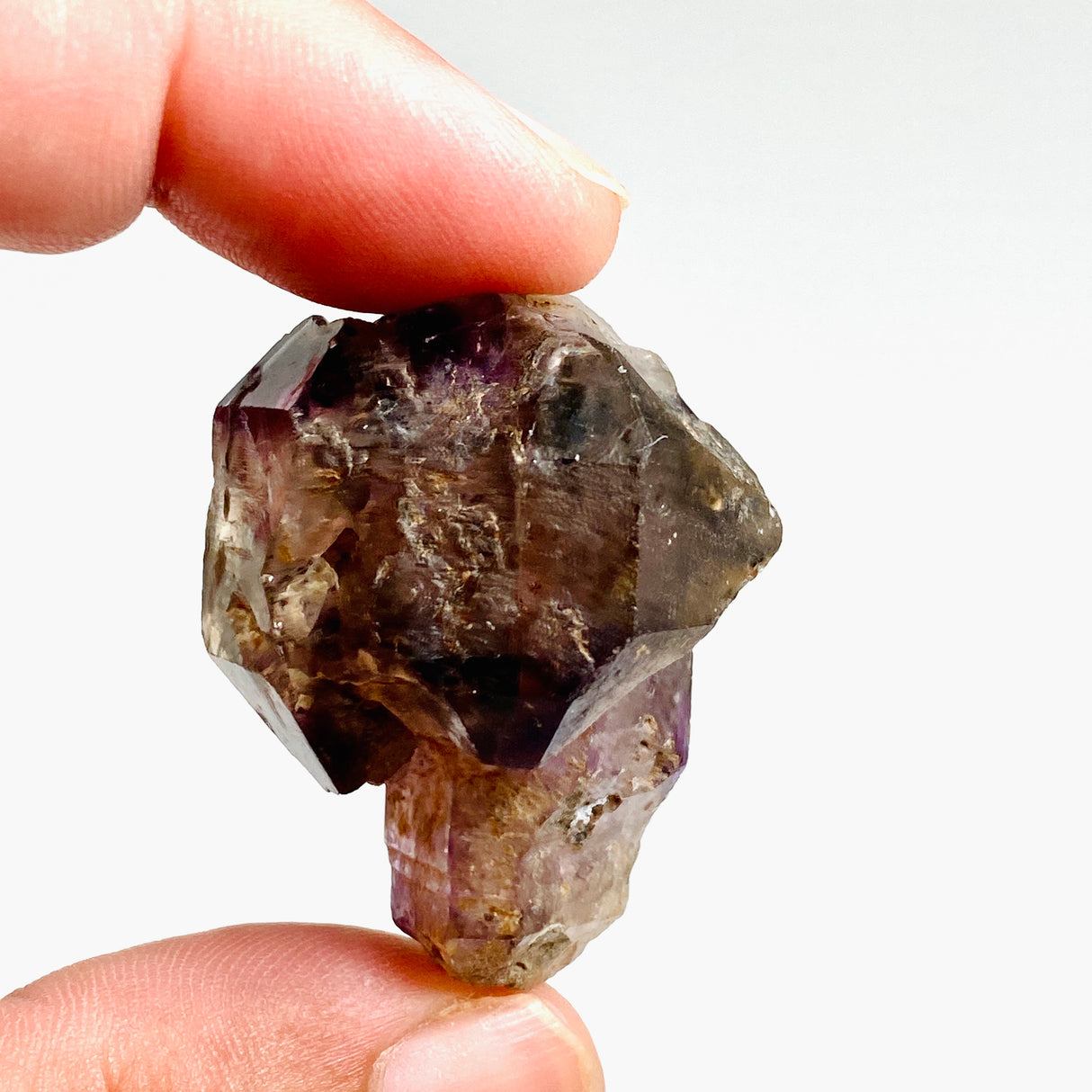 Smokey Amethyst with Inclusions Sceptre Crystal (like Super Seven and Brandberg) CR3734