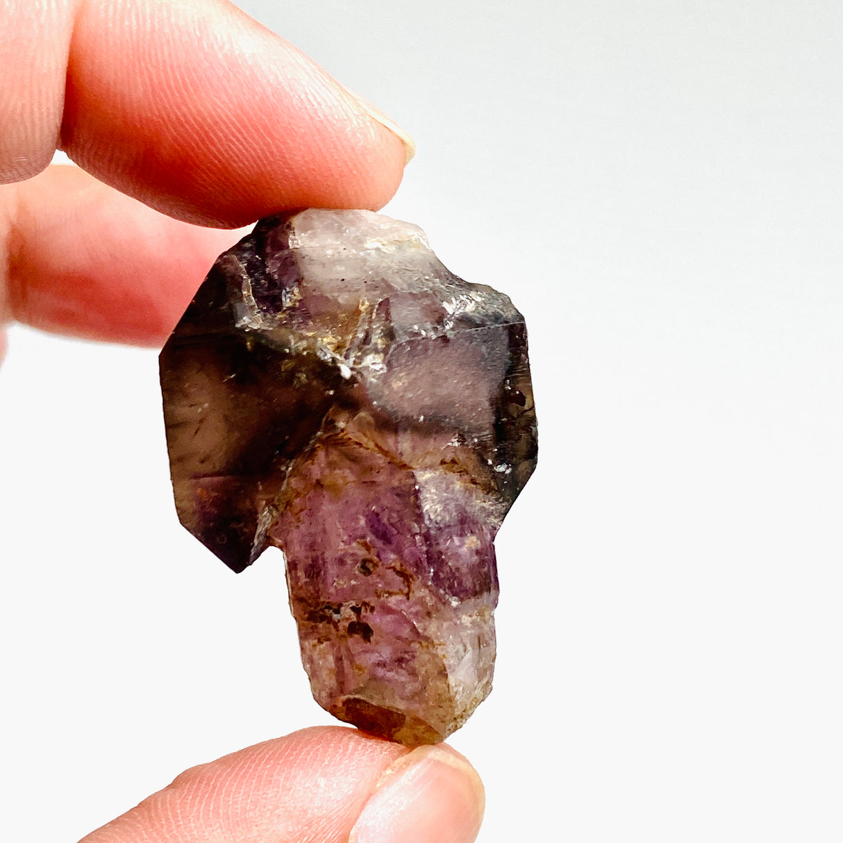 Smokey Amethyst with Inclusions Sceptre Crystal (like Super Seven and Brandberg) CR3734
