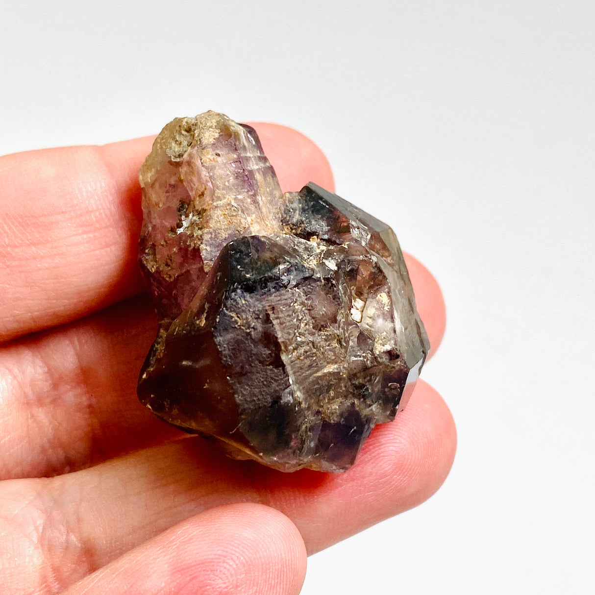 Smokey Amethyst with Inclusions Sceptre Crystal (like Super Seven and Brandberg) CR3734