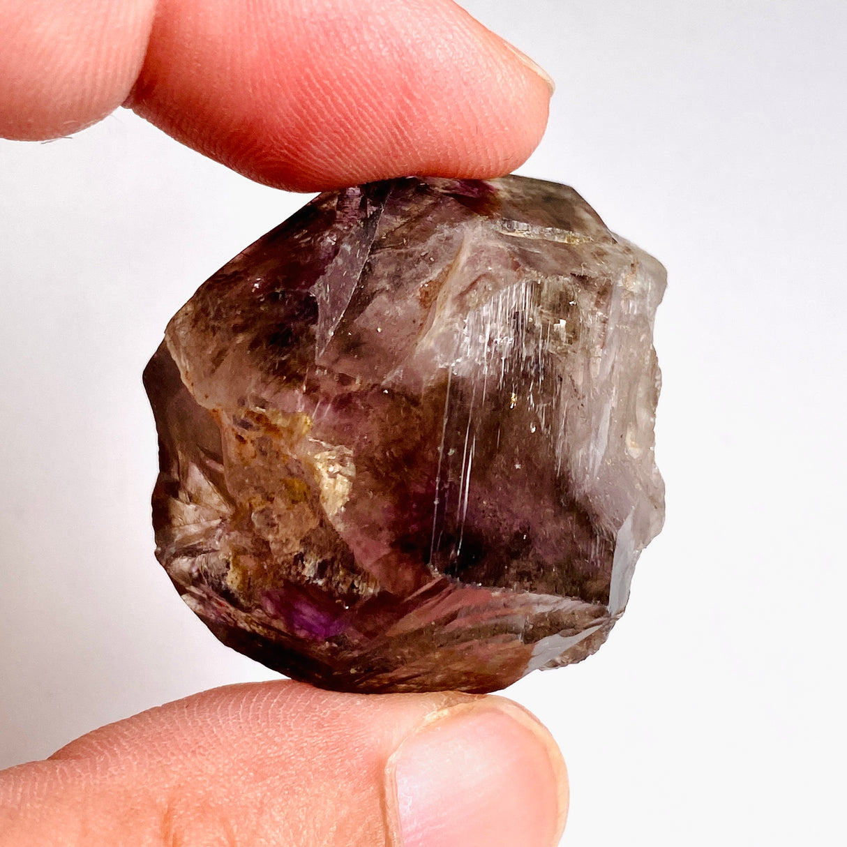 Smokey Amethyst with Inclusions Crystal (like Super Seven and Brandberg) CR3736