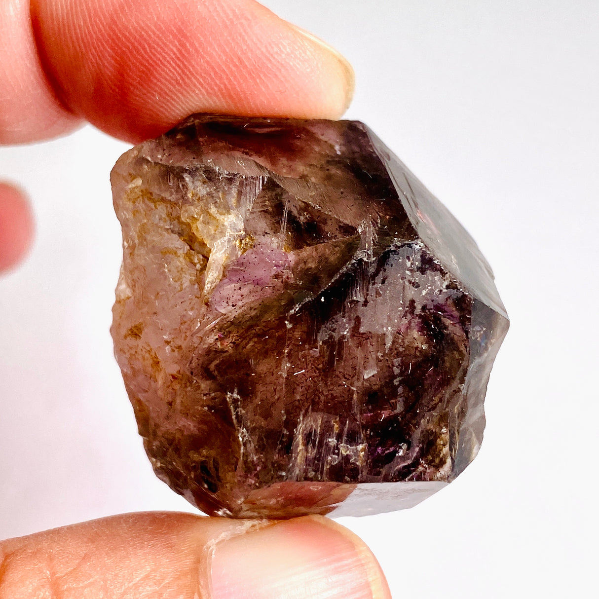 Smokey Amethyst with Inclusions Crystal (like Super Seven and Brandberg) CR3736