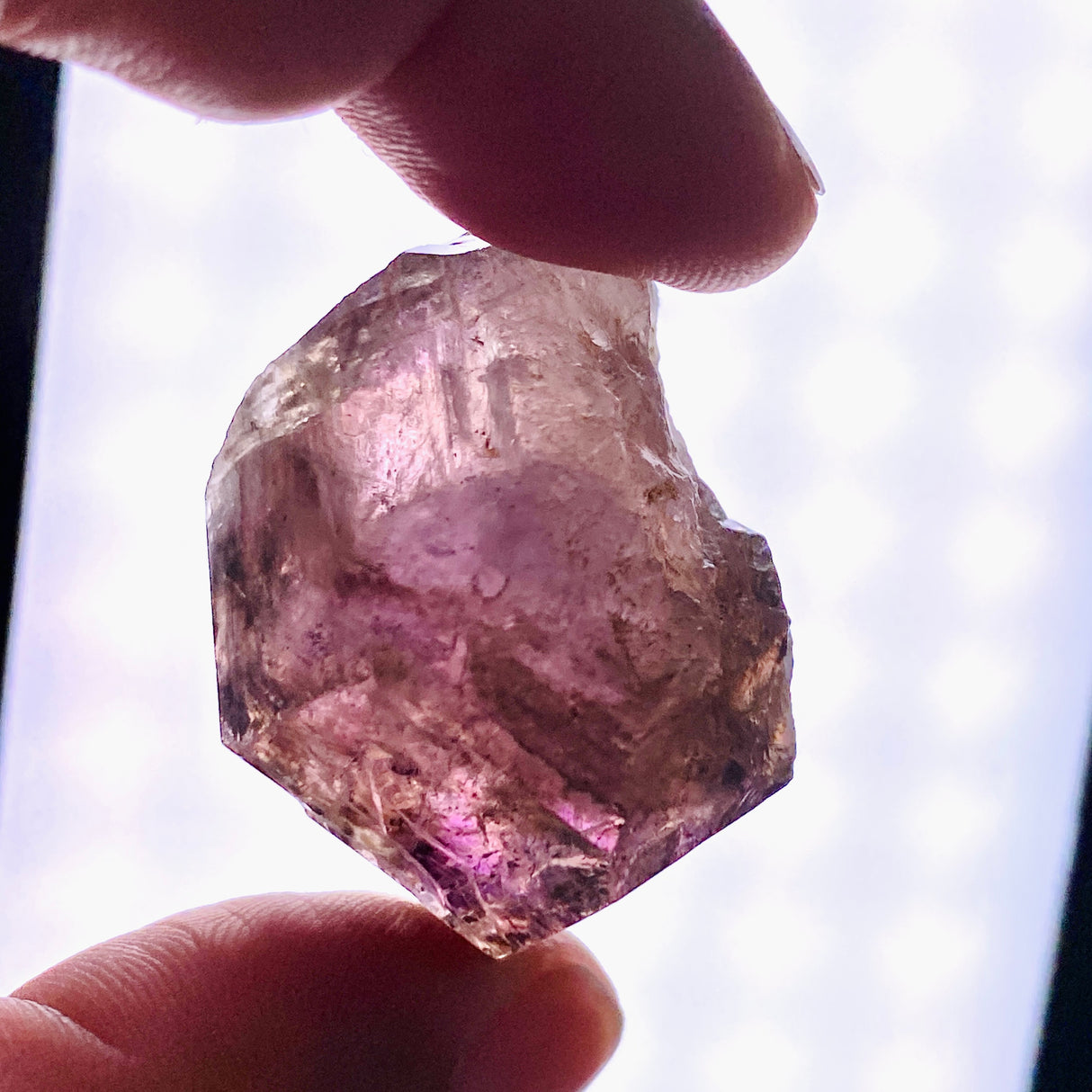 Smokey Amethyst with Inclusions Crystal (like Super Seven and Brandberg) CR3736