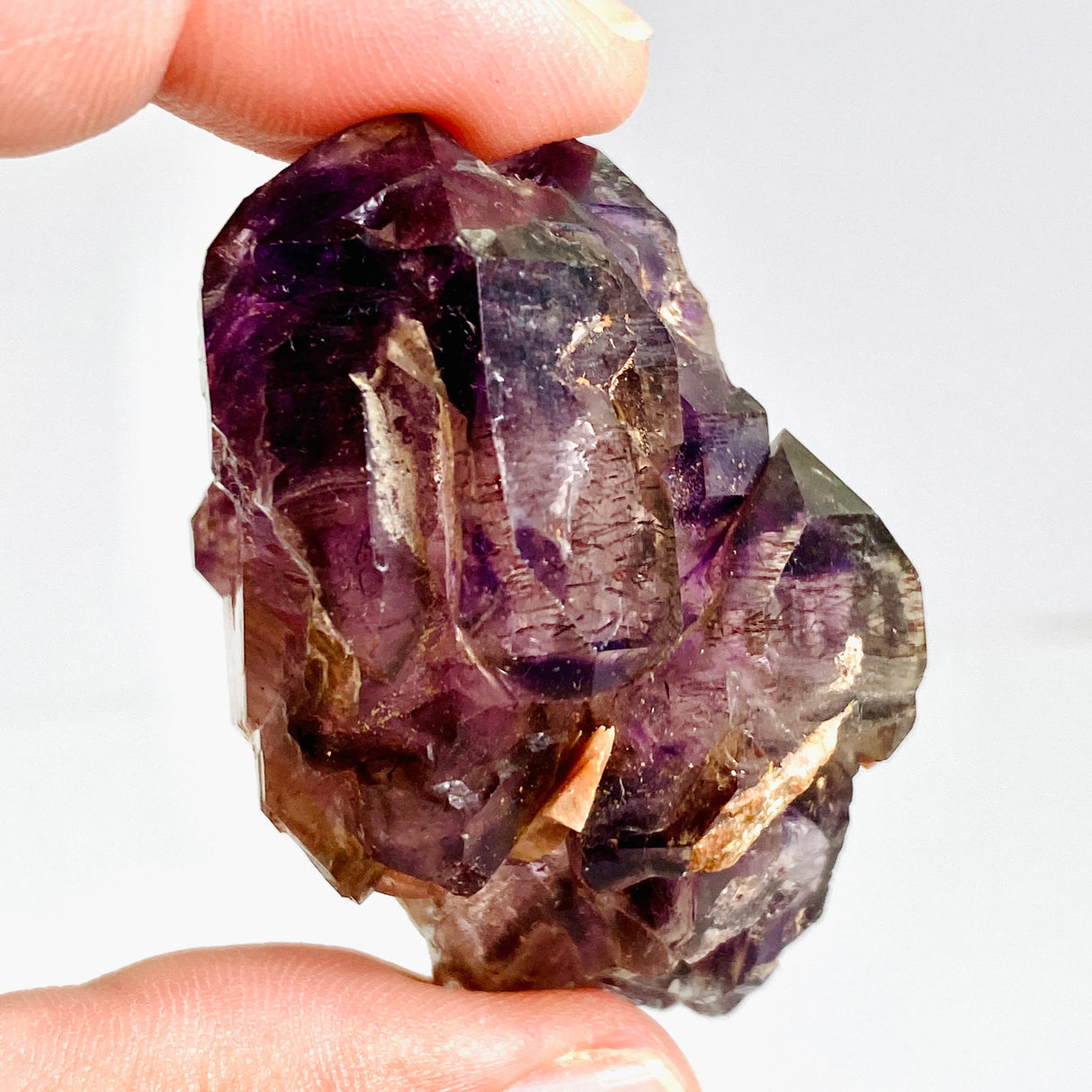 Smokey Amethyst with Inclusions Elestial Crystal (like Super Seven and Brandberg) CR3728