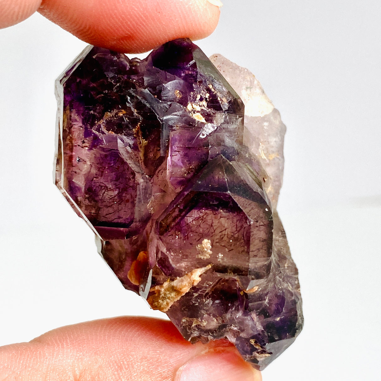 Smokey Amethyst with Inclusions Elestial Crystal (like Super Seven and Brandberg) CR3728
