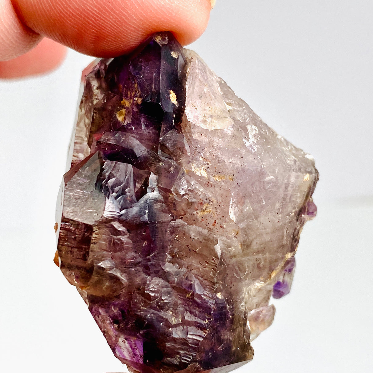 Smokey Amethyst with Inclusions Elestial Crystal (like Super Seven and Brandberg) CR3728