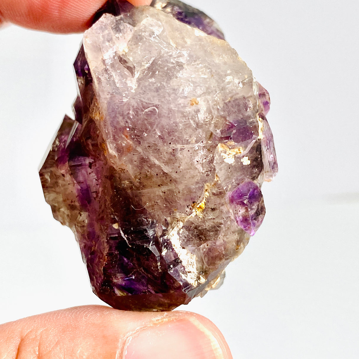Smokey Amethyst with Inclusions Elestial Crystal (like Super Seven and Brandberg) CR3728