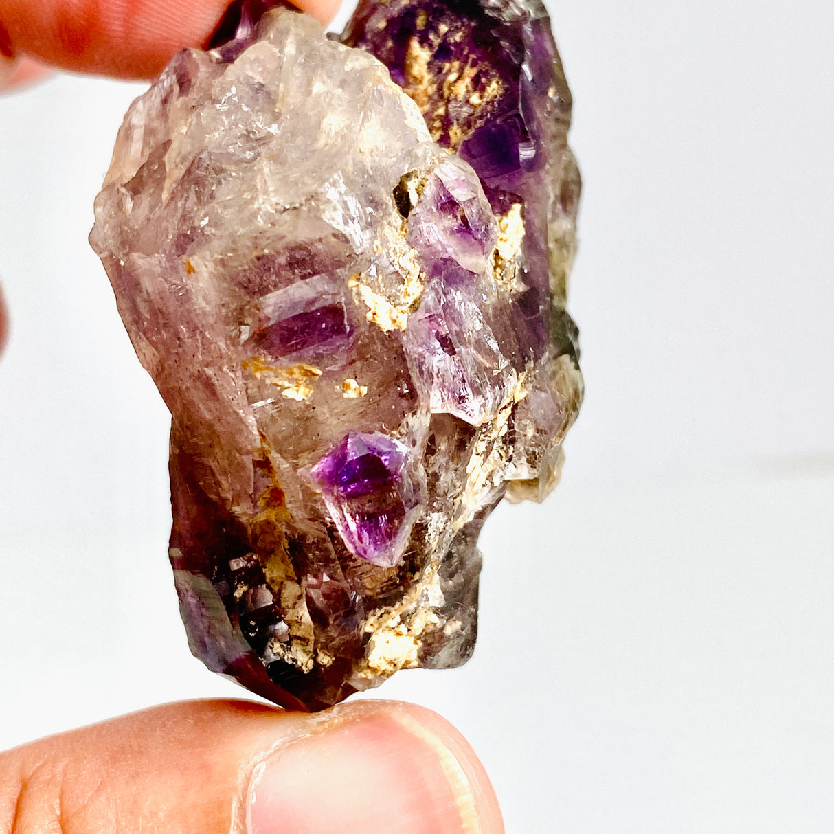 Smokey Amethyst with Inclusions Elestial Crystal (like Super Seven and Brandberg) CR3728