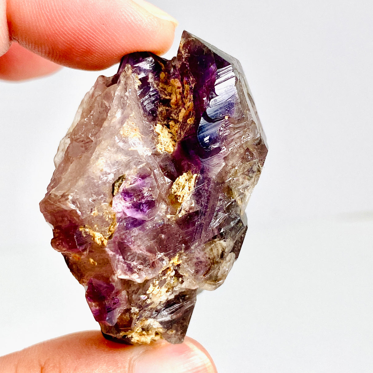 Smokey Amethyst with Inclusions Elestial Crystal (like Super Seven and Brandberg) CR3728