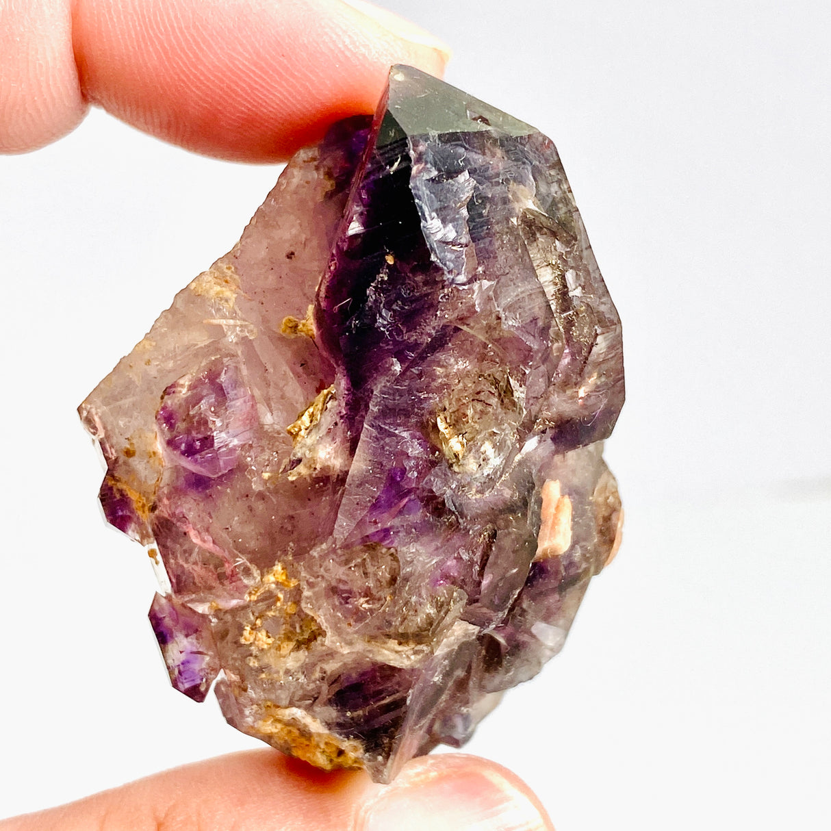 Smokey Amethyst with Inclusions Elestial Crystal (like Super Seven and Brandberg) CR3728